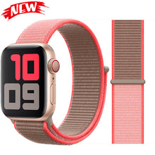 Load image into Gallery viewer, Sport Loop band for Apple watch 5 4 iwatch strap 44mm 40mm 42mm 38mm series 5 4 3 2 Soft Nylon bracelet Apple watch 5
