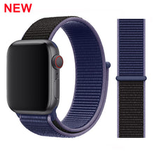 Load image into Gallery viewer, Sport Loop band for Apple watch 5 4 iwatch strap 44mm 40mm 42mm 38mm series 5 4 3 2 Soft Nylon bracelet Apple watch 5
