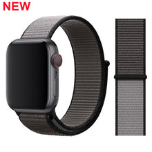 Load image into Gallery viewer, Sport Loop band for Apple watch 5 4 iwatch strap 44mm 40mm 42mm 38mm series 5 4 3 2 Soft Nylon bracelet Apple watch 5
