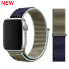 Load image into Gallery viewer, Sport Loop band for Apple watch 5 4 iwatch strap 44mm 40mm 42mm 38mm series 5 4 3 2 Soft Nylon bracelet Apple watch 5
