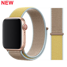 Load image into Gallery viewer, Sport Loop band for Apple watch 5 4 iwatch strap 44mm 40mm 42mm 38mm series 5 4 3 2 Soft Nylon bracelet Apple watch 5
