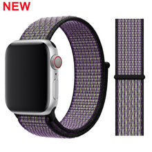 Load image into Gallery viewer, Sport Loop band for Apple watch 5 4 iwatch strap 44mm 40mm 42mm 38mm series 5 4 3 2 Soft Nylon bracelet Apple watch 5
