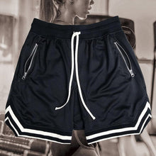 Load image into Gallery viewer, New Basketball sports five shorts black red Yellow Anti-pilling breathable quick-drying loose Fitness basketball five shorts
