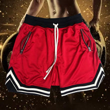 Load image into Gallery viewer, New Basketball sports five shorts black red Yellow Anti-pilling breathable quick-drying loose Fitness basketball five shorts
