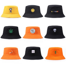 Load image into Gallery viewer, Bucket Hat set Luffy Smiley Alien Unisex Foldable Trump Cap Hip Hop Gorros Men Summer Caps Women Panama Fishing Bucket Hats
