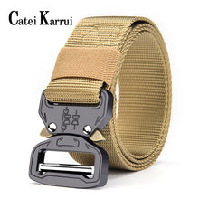 Load image into Gallery viewer, Catei Karrui Outdoor Hunting Metal tactical belts for men multifunctional buckle high quality Marine Corps men's training Belt
