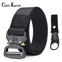 Load image into Gallery viewer, Catei Karrui Outdoor Hunting Metal tactical belts for men multifunctional buckle high quality Marine Corps men's training Belt
