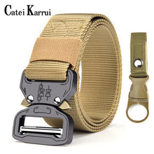 Load image into Gallery viewer, Catei Karrui Outdoor Hunting Metal tactical belts for men multifunctional buckle high quality Marine Corps men's training Belt
