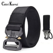 Load image into Gallery viewer, Catei Karrui Outdoor Hunting Metal tactical belts for men multifunctional buckle high quality Marine Corps men's training Belt

