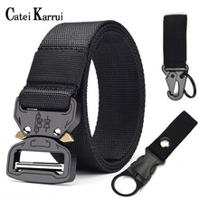 Load image into Gallery viewer, Catei Karrui Outdoor Hunting Metal tactical belts for men multifunctional buckle high quality Marine Corps men's training Belt
