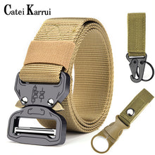 Load image into Gallery viewer, Catei Karrui Outdoor Hunting Metal tactical belts for men multifunctional buckle high quality Marine Corps men's training Belt
