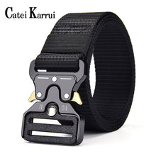 Load image into Gallery viewer, Catei Karrui Outdoor Hunting Metal tactical belts for men multifunctional buckle high quality Marine Corps men's training Belt
