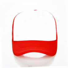 Load image into Gallery viewer, Factory Price! Free Custom LOGO Design Cheap 100% Polyester Men Women Baseball Cap Blank Mesh Adjustable Hat Adult Children Kids
