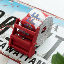 Load image into Gallery viewer, 2020 Off White Tie Down Yellow Nylon Cotton Big IRON Head Industrial Belt
