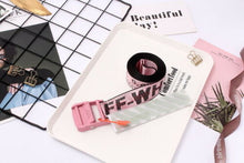 Load image into Gallery viewer, 2020 Off White Tie Down Yellow Nylon Cotton Big IRON Head Industrial Belt
