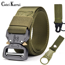 Load image into Gallery viewer, Catei Karrui Outdoor Hunting Metal tactical belts for men multifunctional buckle high quality Marine Corps men's training Belt
