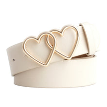 Load image into Gallery viewer, NO.ONEPAUL New with adjustable ladies luxury brand cute Heart-shaped thin belt high quality punk fashion belts sweetheart buckle
