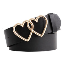 Load image into Gallery viewer, NO.ONEPAUL New with adjustable ladies luxury brand cute Heart-shaped thin belt high quality punk fashion belts sweetheart buckle
