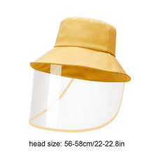 Load image into Gallery viewer, Casual Fisherman Hat Sun Cap Unisex Summer Hats Detachable With Transparent Shield Screen Outdoor Fashion Caps For Women Men
