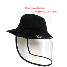 Load image into Gallery viewer, Casual Fisherman Hat Sun Cap Unisex Summer Hats Detachable With Transparent Shield Screen Outdoor Fashion Caps For Women Men
