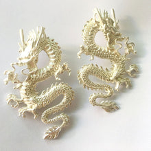 Load image into Gallery viewer, Punk Gold Tone Firery Dragon Stud Earrings For Women 2020 Unique Chic Metal Dragon Statement Earrings Jewelry Femme Bijoux
