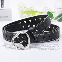 Load image into Gallery viewer, PKWYKLRE New sweetheart buckle with adjustable ladies luxury brand cute Heart-shaped thin belt high quality punk fashion belts

