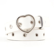 Load image into Gallery viewer, PKWYKLRE New sweetheart buckle with adjustable ladies luxury brand cute Heart-shaped thin belt high quality punk fashion belts

