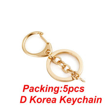 Load image into Gallery viewer, 5-20pcs/lot Key Chain Key Ring keychain Bronze Rhodium Gold 28mm Long Round Split Keyrings Keychain Jewelry Making Wholesale DIY
