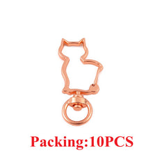 Load image into Gallery viewer, 5-20pcs/lot Key Chain Key Ring keychain Bronze Rhodium Gold 28mm Long Round Split Keyrings Keychain Jewelry Making Wholesale DIY
