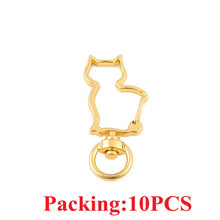 Load image into Gallery viewer, 5-20pcs/lot Key Chain Key Ring keychain Bronze Rhodium Gold 28mm Long Round Split Keyrings Keychain Jewelry Making Wholesale DIY
