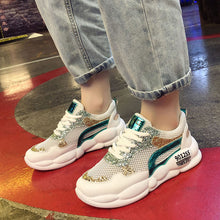 Load image into Gallery viewer, Summer Women Sneakers Fashion Comfortable Casual Dad Shoes Sequins Girl Graffiti Breathable Platform Shoes Woman Sandals W401
