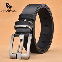 Load image into Gallery viewer, JIFANPAUL Brand Genuine Men's Leather Fashion Belt Alloy Material Pin Buckle Business Retro Men's Jeans Wild High Quality  Belts
