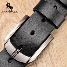 Load image into Gallery viewer, JIFANPAUL Brand Genuine Men's Leather Fashion Belt Alloy Material Pin Buckle Business Retro Men's Jeans Wild High Quality  Belts
