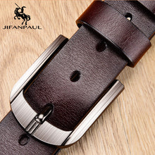 Load image into Gallery viewer, JIFANPAUL Brand Genuine Men's Leather Fashion Belt Alloy Material Pin Buckle Business Retro Men's Jeans Wild High Quality  Belts
