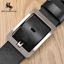 Load image into Gallery viewer, JIFANPAUL Brand Genuine Men's Leather Fashion Belt Alloy Material Pin Buckle Business Retro Men's Jeans Wild High Quality  Belts

