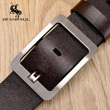 Load image into Gallery viewer, JIFANPAUL Brand Genuine Men's Leather Fashion Belt Alloy Material Pin Buckle Business Retro Men's Jeans Wild High Quality  Belts
