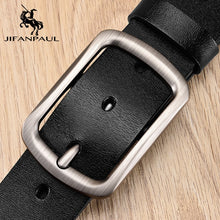 Load image into Gallery viewer, JIFANPAUL Brand Genuine Men's Leather Fashion Belt Alloy Material Pin Buckle Business Retro Men's Jeans Wild High Quality  Belts
