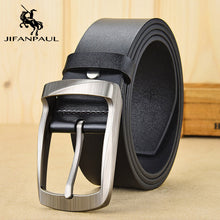 Load image into Gallery viewer, JIFANPAUL Brand Genuine Men's Leather Fashion Belt Alloy Material Pin Buckle Business Retro Men's Jeans Wild High Quality  Belts
