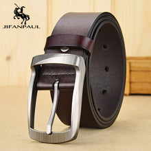 Load image into Gallery viewer, JIFANPAUL Brand Genuine Men's Leather Fashion Belt Alloy Material Pin Buckle Business Retro Men's Jeans Wild High Quality  Belts
