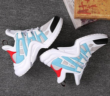 Load image into Gallery viewer, Hot Selling Arched Fashion Shoes Ultra Breathable Mesh Leather Casual Shoes Lace Up Trainers Brand Street Styles Women Sneakers
