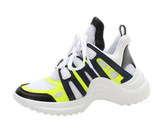 Load image into Gallery viewer, Hot Selling Arched Fashion Shoes Ultra Breathable Mesh Leather Casual Shoes Lace Up Trainers Brand Street Styles Women Sneakers
