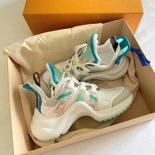 Load image into Gallery viewer, Hot Selling Arched Fashion Shoes Ultra Breathable Mesh Leather Casual Shoes Lace Up Trainers Brand Street Styles Women Sneakers
