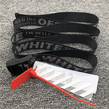 Load image into Gallery viewer, 2020 new Off White Belts Embroidery Canvas Letter 130-200cm street Belt for Women Luxury Designer Brand industrial yellow Belts
