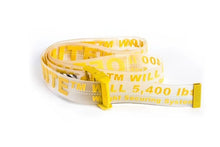 Load image into Gallery viewer, 2020 new Off White Belts Embroidery Canvas Letter 130-200cm street Belt for Women Luxury Designer Brand industrial yellow Belts

