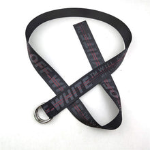 Load image into Gallery viewer, 2020 new Off White Belts Embroidery Canvas Letter 130-200cm street Belt for Women Luxury Designer Brand industrial yellow Belts
