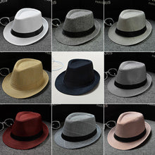 Load image into Gallery viewer, 2018 England Retro Men's Fedoras Top Jazz Plaid Hat Spring Summer Autumn Bowler Hats Cap Classic Version chapeau Hats
