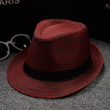 Load image into Gallery viewer, 2018 England Retro Men's Fedoras Top Jazz Plaid Hat Spring Summer Autumn Bowler Hats Cap Classic Version chapeau Hats
