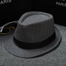 Load image into Gallery viewer, 2018 England Retro Men's Fedoras Top Jazz Plaid Hat Spring Summer Autumn Bowler Hats Cap Classic Version chapeau Hats
