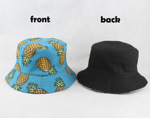 Load image into Gallery viewer, Panama Bucket Hat Men Women Summer Bucket Cap Banana Print Yellow Hat Bob Hat Hip Hop Gorros Fishing Fisherman Hat
