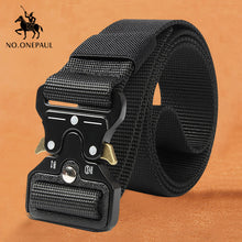 Load image into Gallery viewer, NO.ONEPAUL Genuine Leather For Men High Quality Black Buckle Jeans Belt Cowskin Casual Belts Business Belt Cowboy waistband
